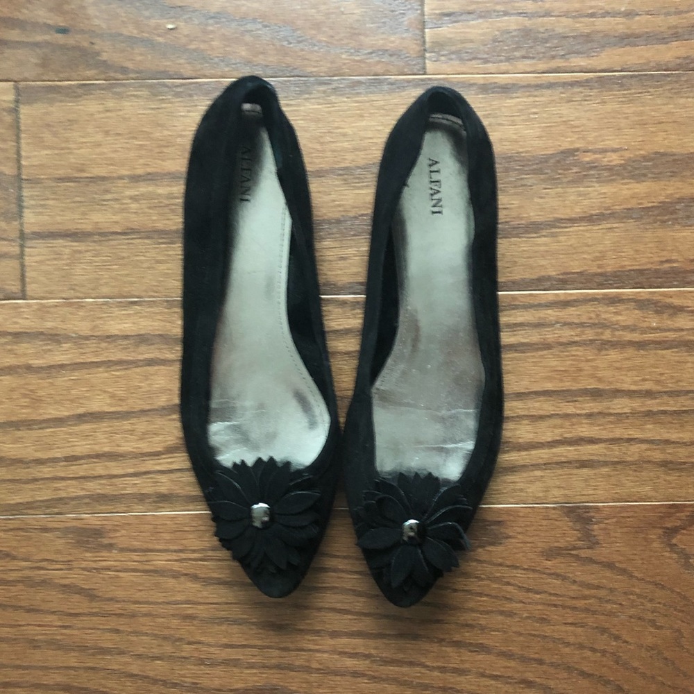 Alfani Suede Pointed-Toe Flats